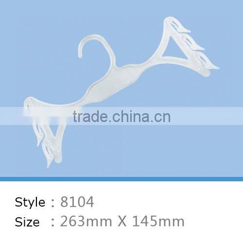 high quality 3 pack plastic clothes hanger for underwear and bra