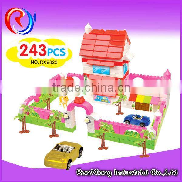 Plastic children diy building blocks toys