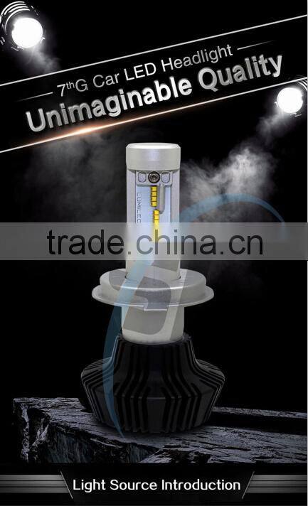 Newest g7 car headlight 9007 led fog light high lumen 4000LM 30W led headlight bulb