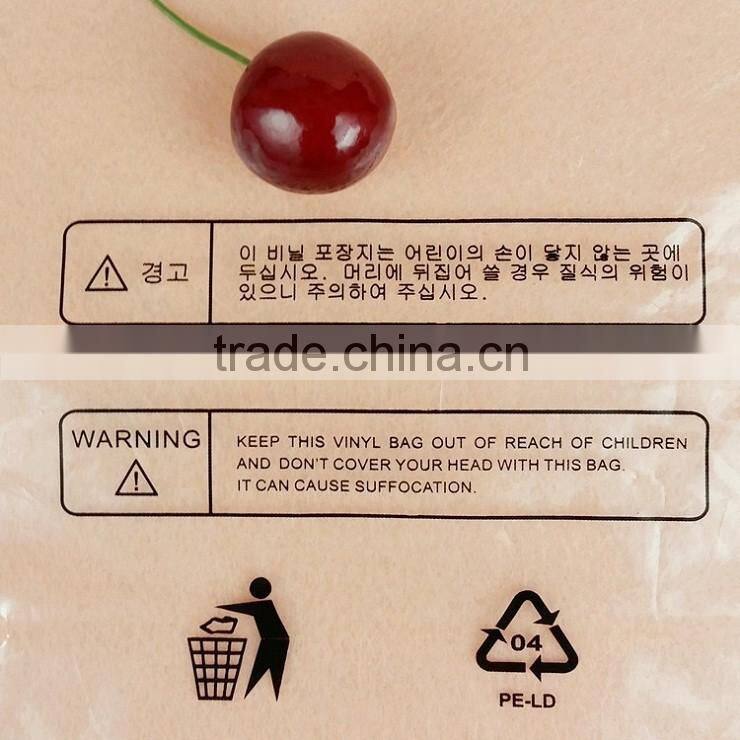 Colorful Printing PE Material For Food Packaging Customized Durable Flat Bag