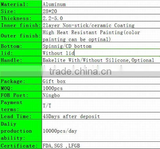 die cast aluminium multi cookware M-6