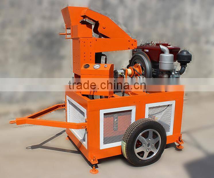 FL1-20 small scale diesel engine hydraform brick making machine Mexico