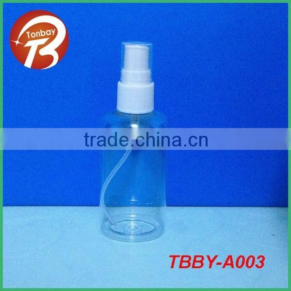 50ml boston round PET plastic bottle with pump dispenser for skin care ,olive oil TBBY-B009