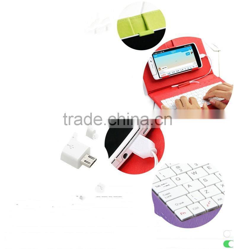 2016 universal keyboard holster leather case for samsung S7 edge android phone