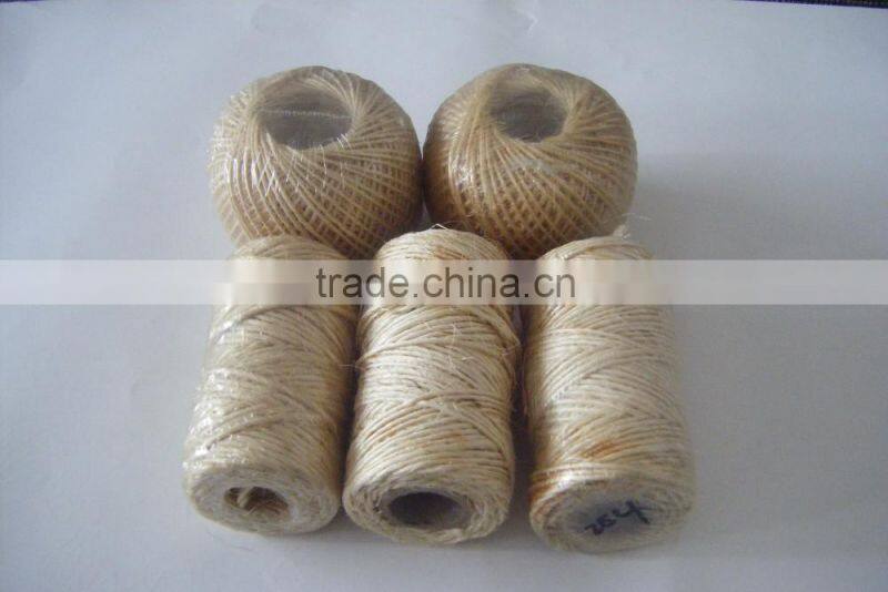 twisted 2mm sisal rope with factory price