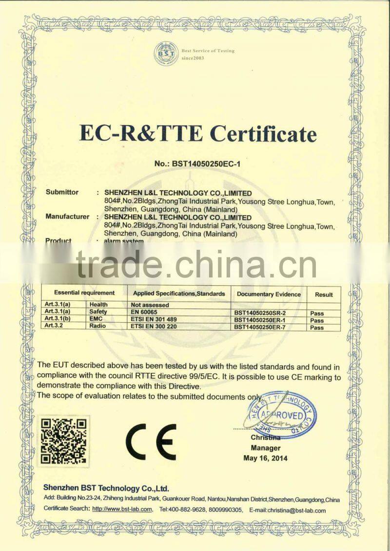 1 way relay output GSM wireless home burglar security alarm system with mobile APP remote control