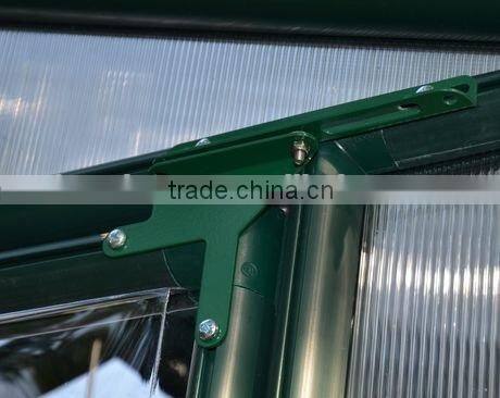 Aluminum alloy and PC board Garden Green House with door and window 6 rooms