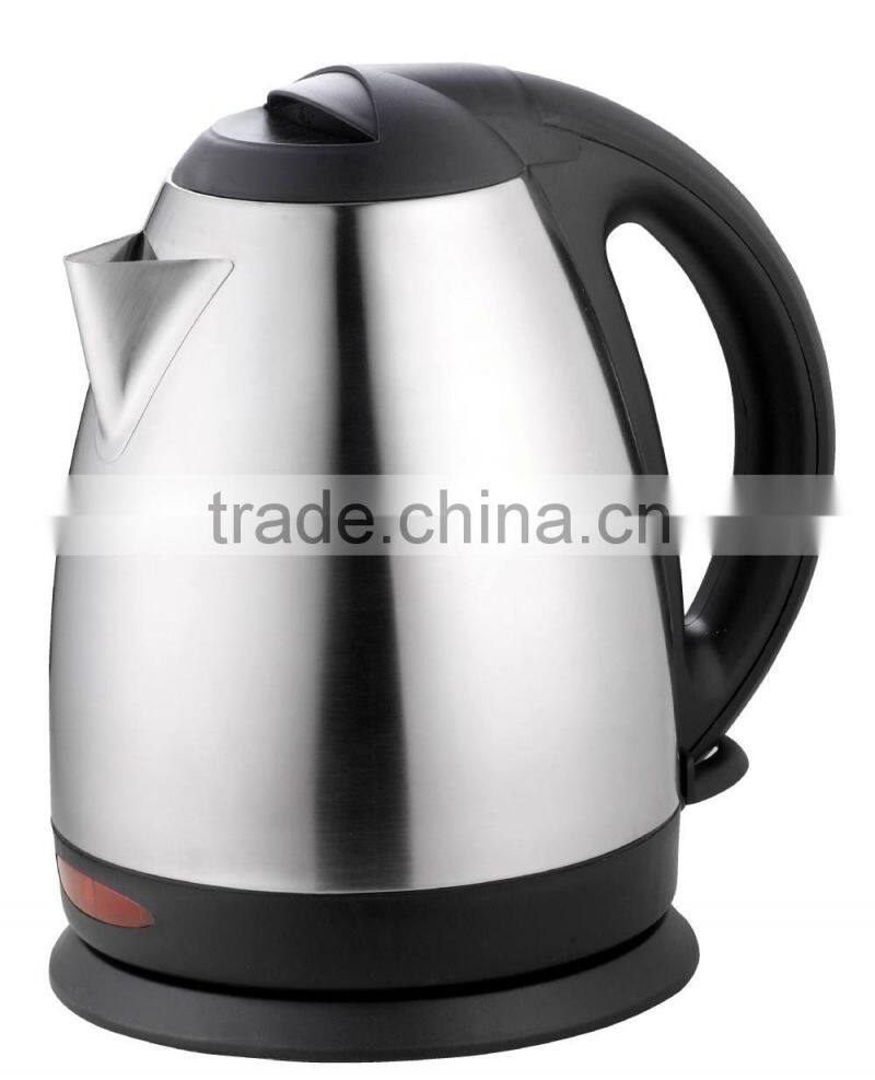 The fashion design low price home appliance and efficient stainless steel mini electric water kettle