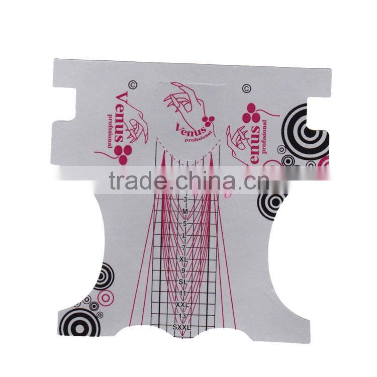 Good quality nail care 500 pcs roll nail form sticker