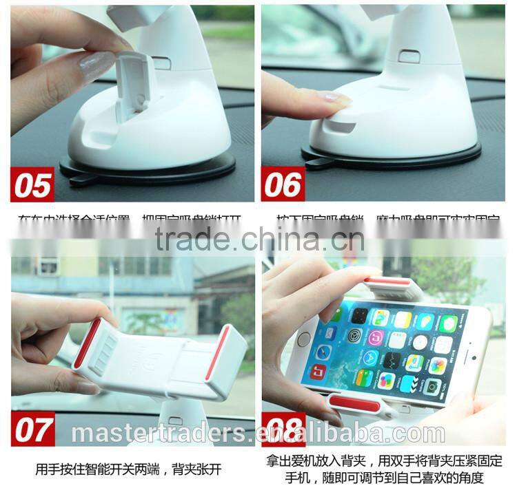 Baseus Super Series ABS Plastic 360 Degrees Rotating Car Mount For 3.5-5.5 Inch Smartphone MT-2905