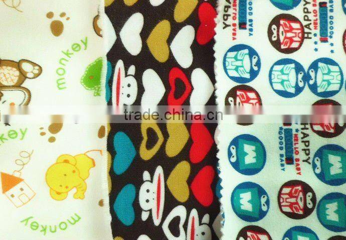 40s cotton+polyster+ spandex 350gsm warm keeper fleece fabric