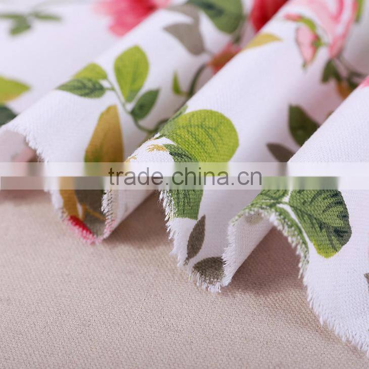 100% Cotton Flower Printed Canvas Fabric Wholesale
