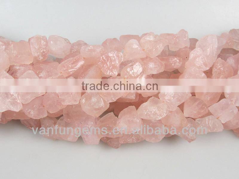 Natural rough nugget Madagascar rose quartz