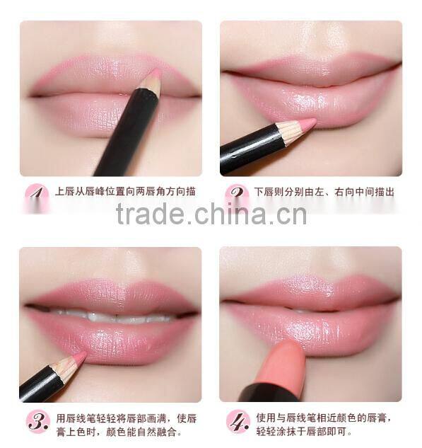 M.N Menow Waterproof eyeliner pencil lip liner pencil better quality than solone