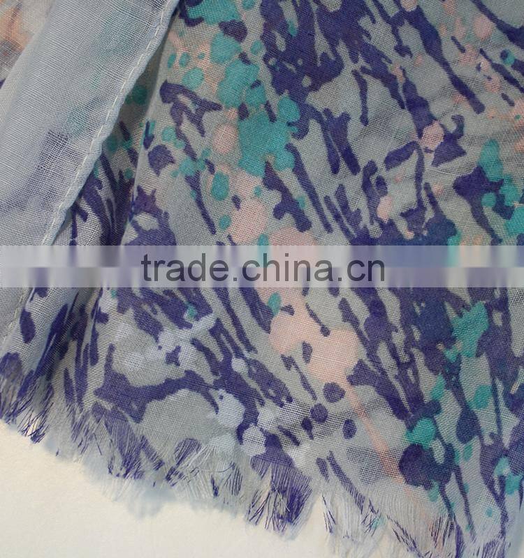2016 printting viole scarf 100% voile Spring Summer scarf