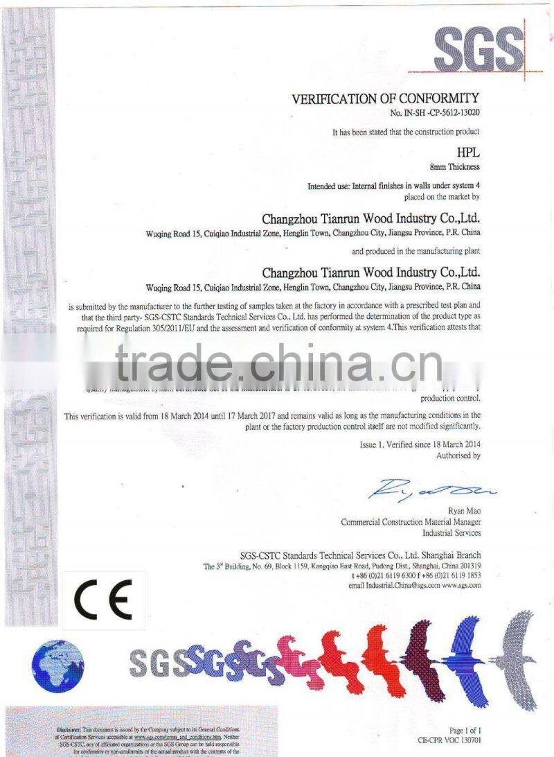 Postforming laminate panel for wall corner