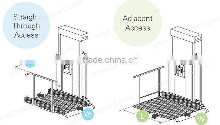 hot sale power bus wheelchair elevator lift