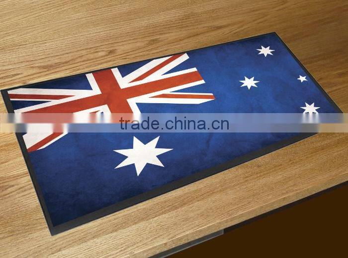 customized advertising nitrile rubber non woven bar runner