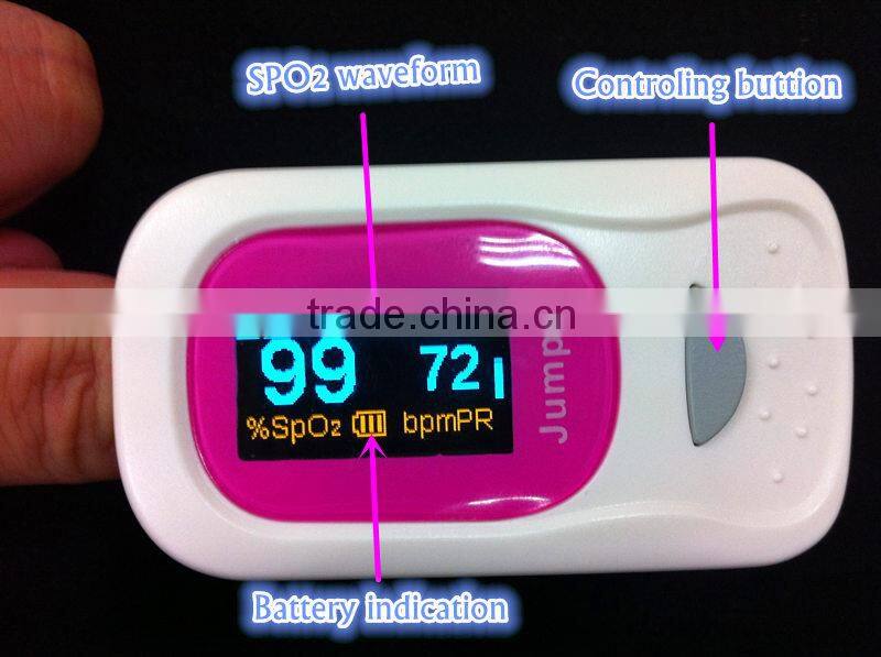 Oxygen monitor,finger pulse oximeter,CE approved,CMEF hot selling,OLED screen,JPD-500A