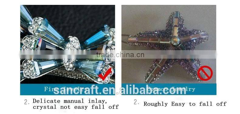 Women gifts shinning Austrian zircons magic hair clip