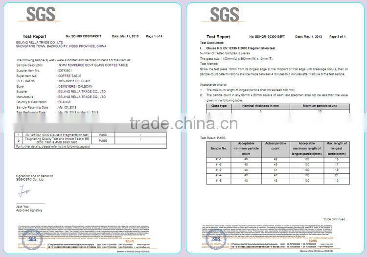 good quality modern glass dining table