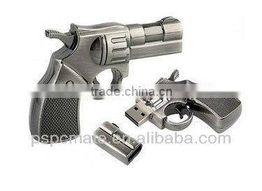 Metal pistol model USB 2.0 Enough 8GB Memory Stick Flash pen Drive