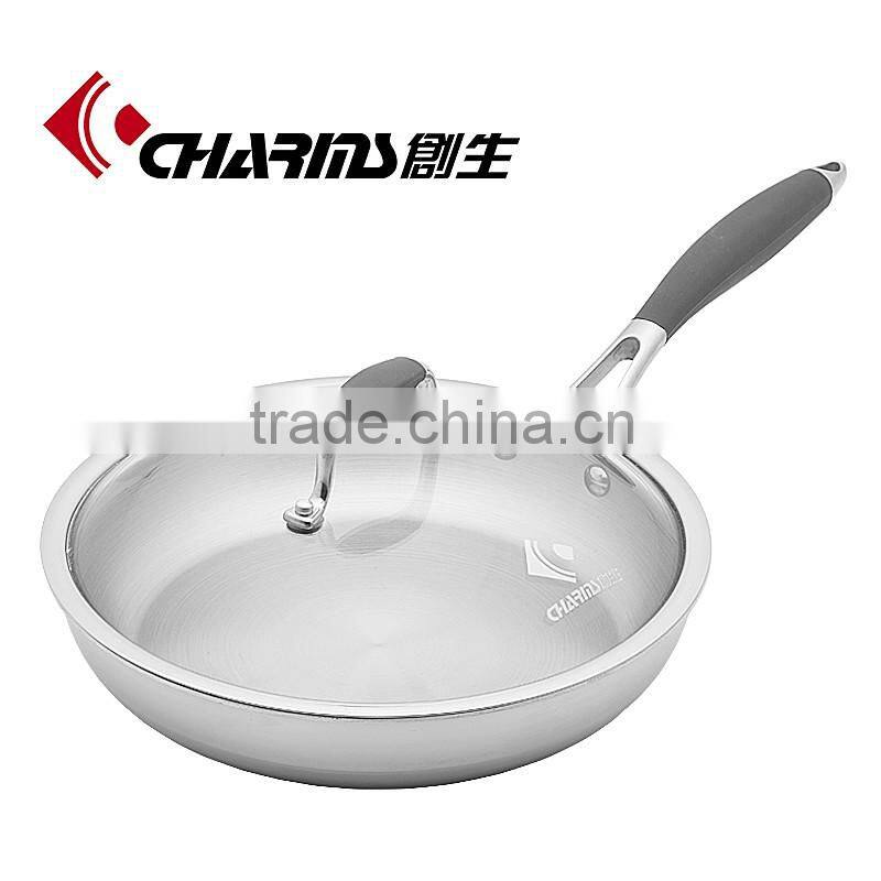Charms Induction bottom Stainless Steel No oil induction pan