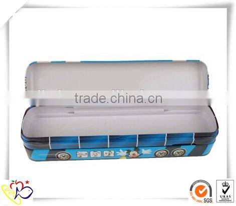 small bus metal tin boxes, personalized tin box,rectangular tin boxes