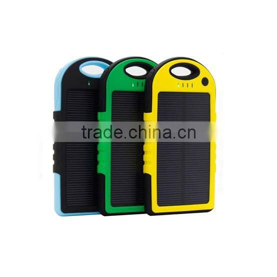 Outdoor 5000mah mobilr slim solar battery charger for phone case