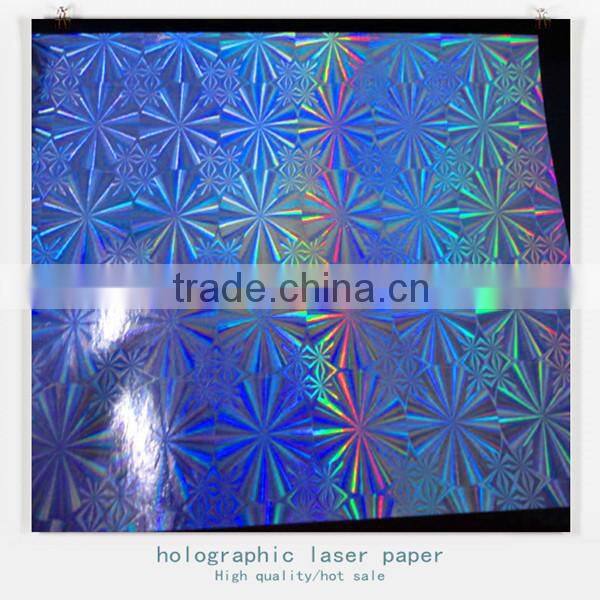 colored holographic laser wrapping/printing paper