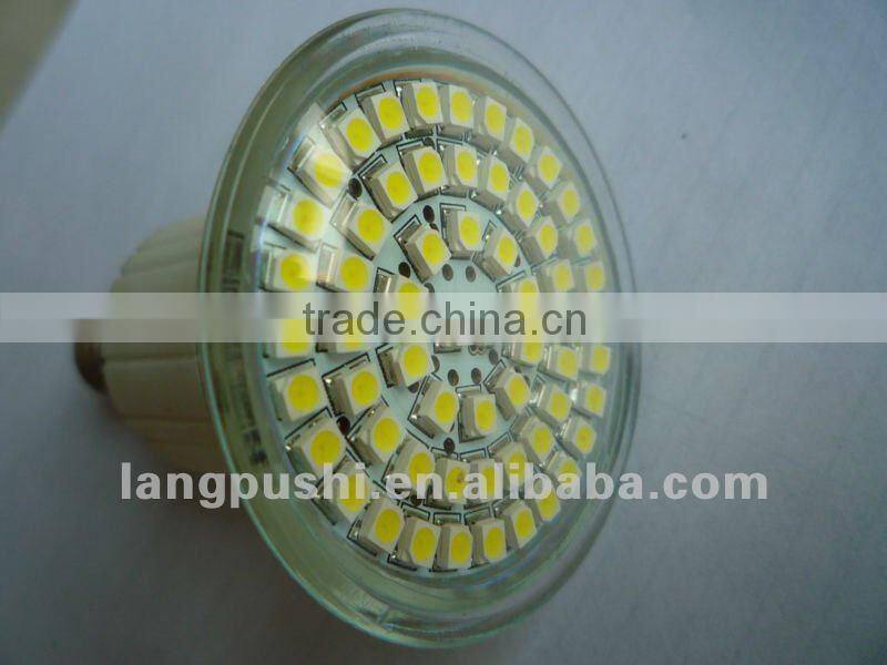 New !! Glass housing 3.5W 60 SMD3528 ,2800k led spots for office decoration, 3 years warranty