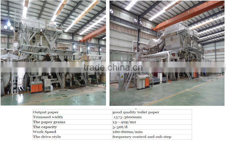 2800mm toilet tissue paper making machine/ 15ton per day