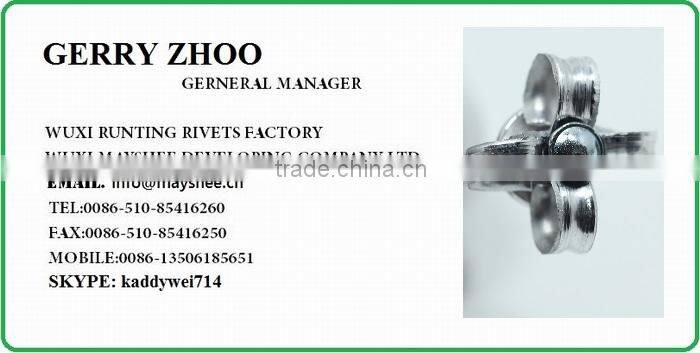 HIGH QUALITY OPEN END FACTORY DOME HEAD ALUMINUM STEEL PEEL RIVETS