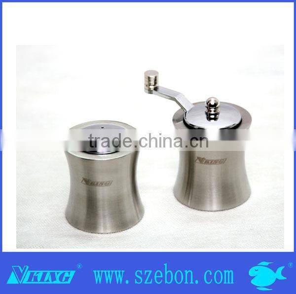 High quality stainless steel salt and pepper mill