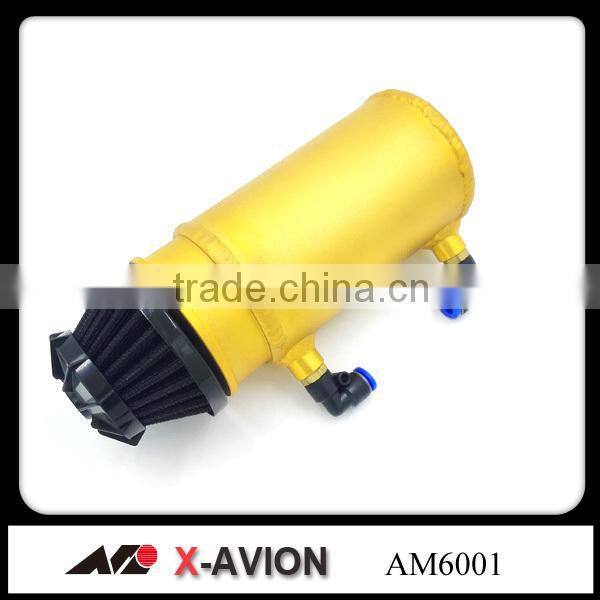 universal Aluminum oil catch tank with filter