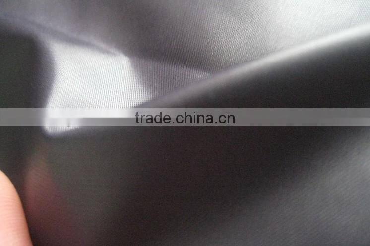 Factory direct Wholesales Oil Cire polyester fabric pongee for garment,lining, suit, jacket and proof coat