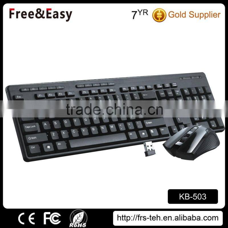 Best selling 2.4G wireless computer keyboard and mouse