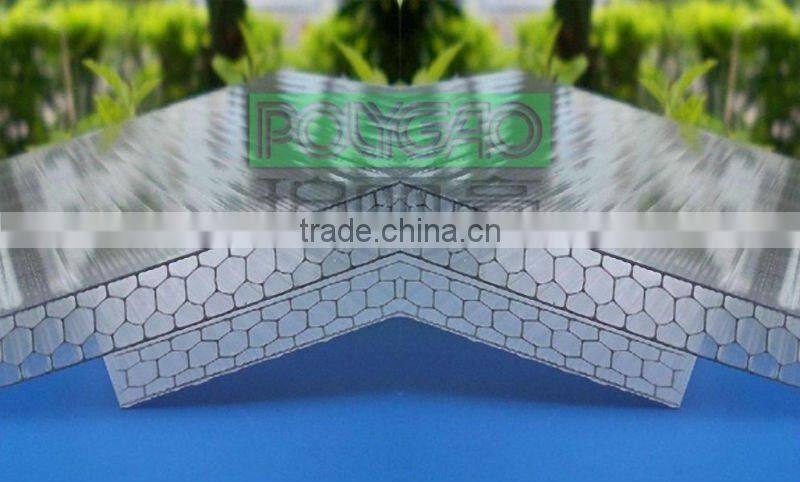 Honeycomb polycarbonate sheet for greenhouse