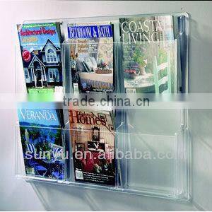 Rotating Brochure/Paper Holder Acrylic Display
