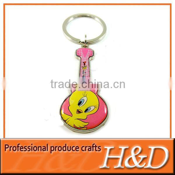 cute guitar key chain with customised made in china