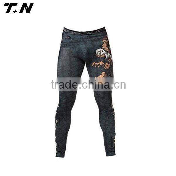Custom printed rash guard and tight for men
