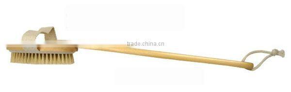 Natural Boar's Bristle Wooden Handle Bath Shower Body brush