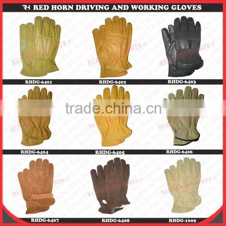 Sheep Split Leather Driving Gloves, Work Gloves, Thermal insulation makes your hand extra warmth