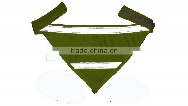 high visibility safety pet products with reflecting ribbon reflective dog scarf