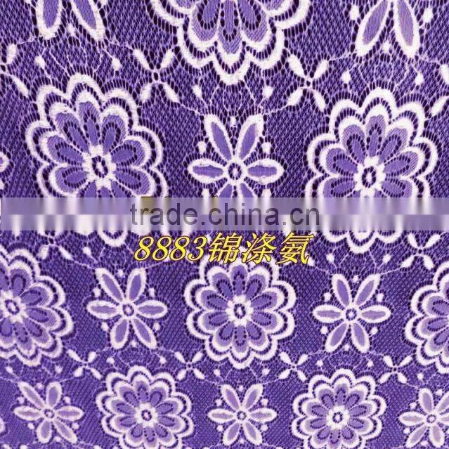 newest lace fabric design jacquard knitted type TH-8883