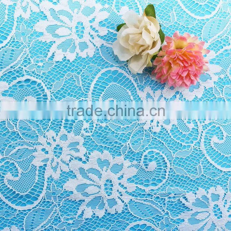 2016 fashion 100%nylon Floral lace hot sale elegant embroider lace fabric