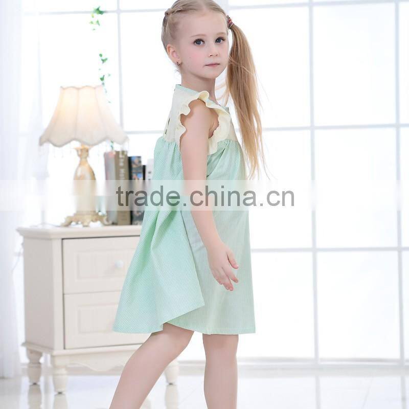 New design model high quality girls cotton frock design new style grils casual dress