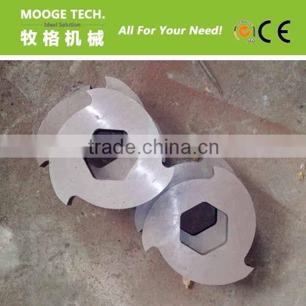 rotating shredder blades