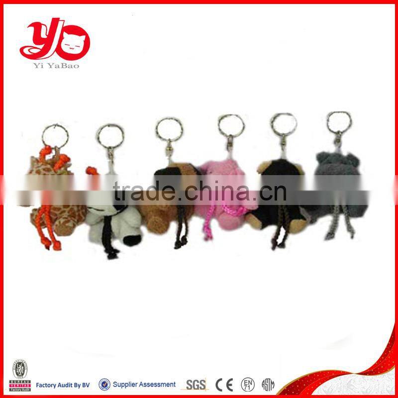 Wholesale stuffed animal keychain toys , animal stuffed plush keychain