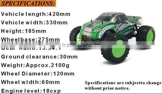 Factory Price 1:10 Scale HSP RC Hobby Nitro RC Car Truck